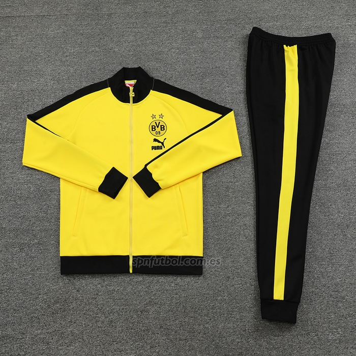 Chandal de Chaqueta del Borussia Dortmund 2023-2024 Amarillo